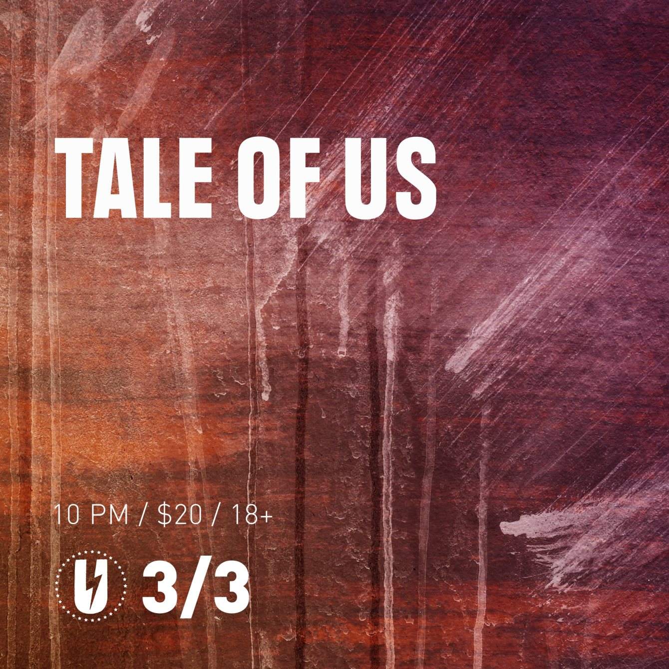 Postponed: Tale of Us with Rush Plus - フライヤー表