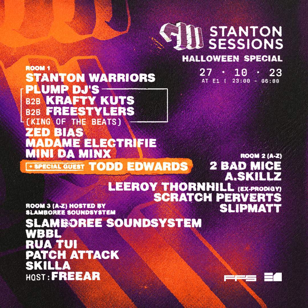 Halloween Sessions w/ Stanton Warriors, Todd Edwards, Zed Bias - Página frontal