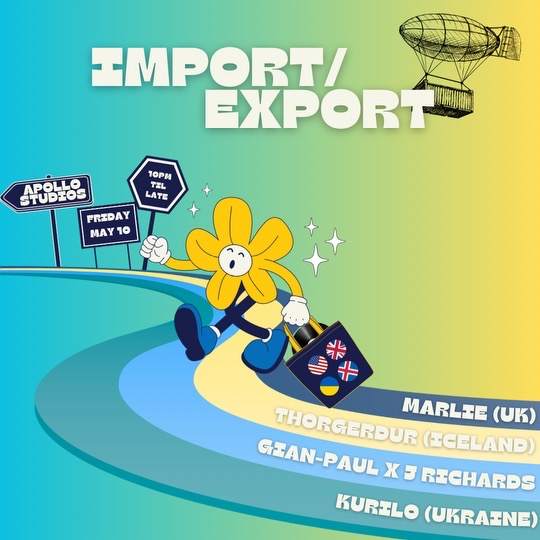 Import/Export: Marlie (UK), Thorgerdur (Iceland), Gian-Paul, J Richards, Kurilo - フライヤー表