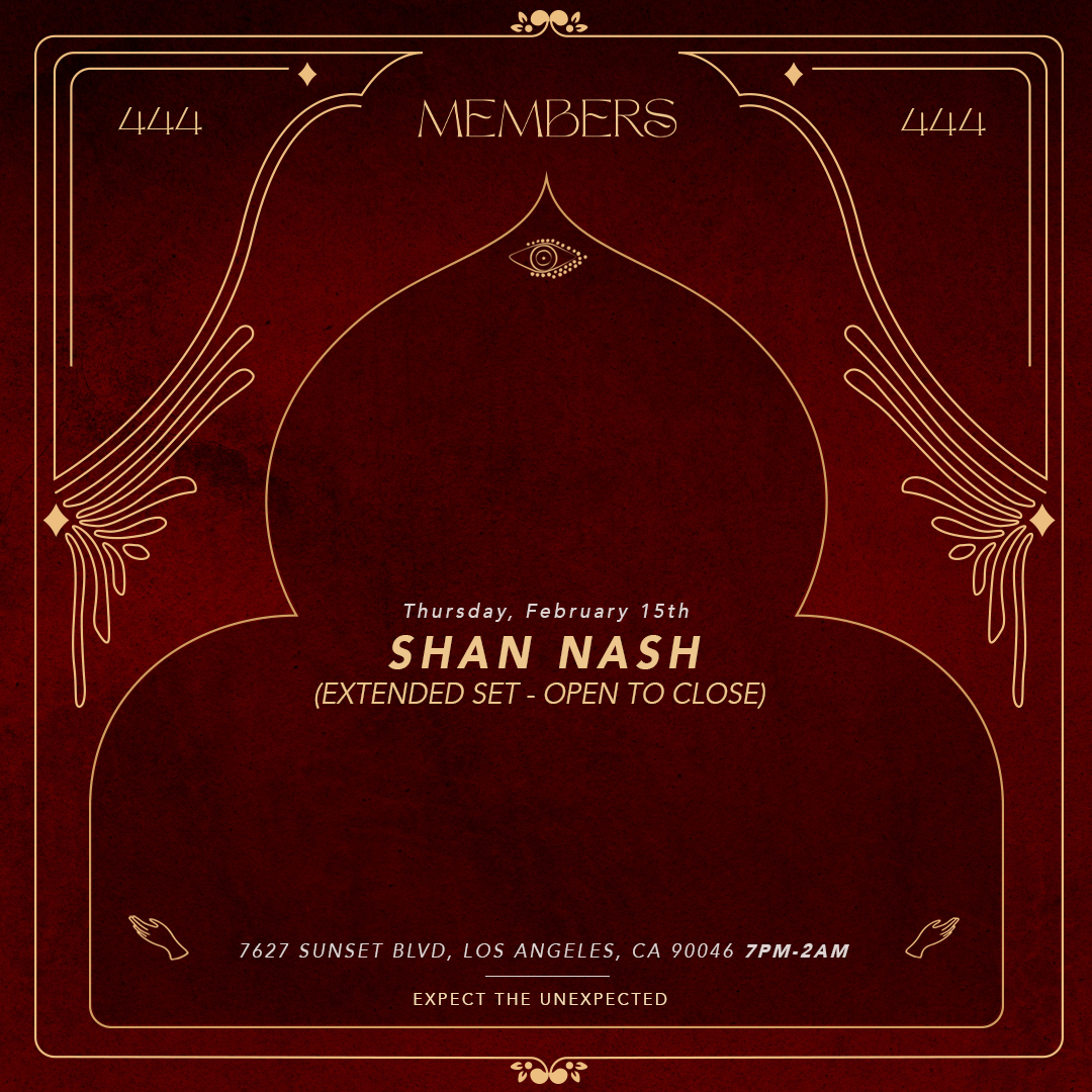 Shan Nash - フライヤー表