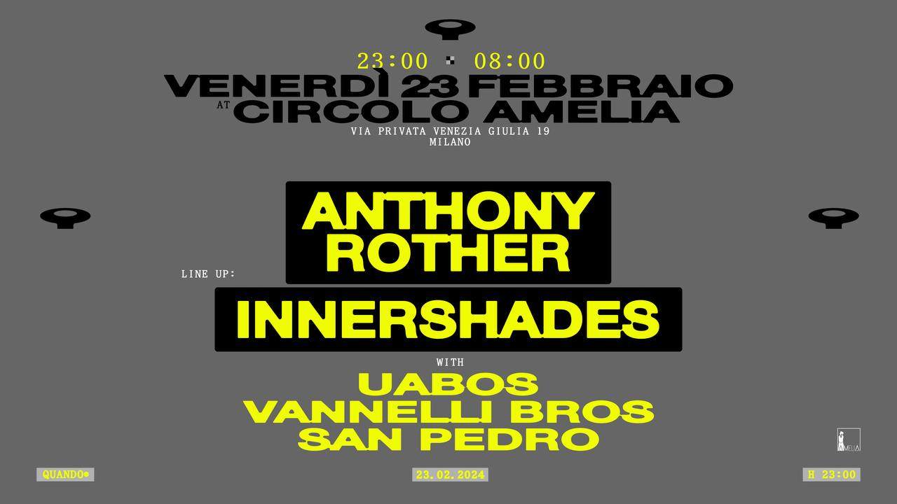 QUANDO with Anthony Rother + Innershades - フライヤー表