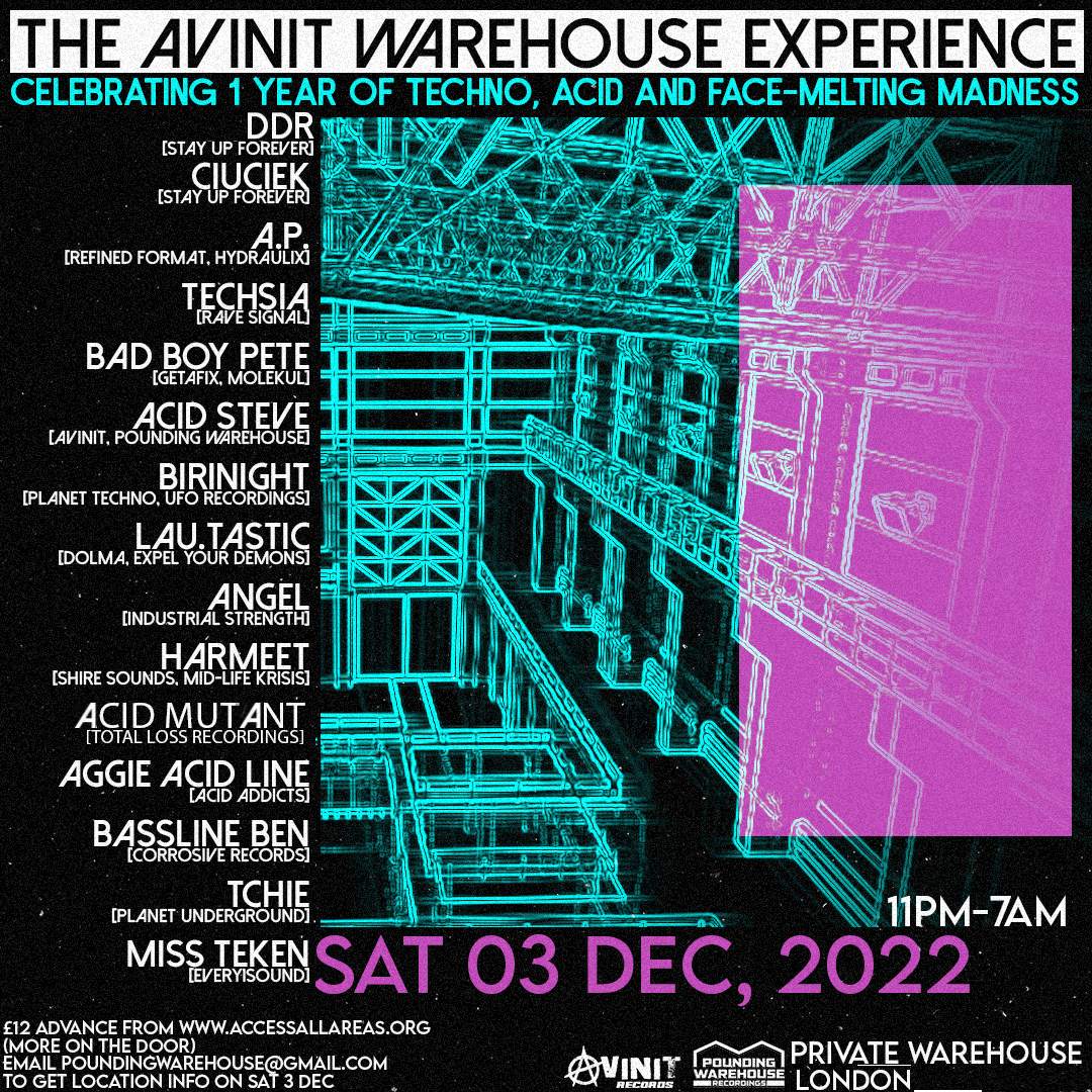 The Avinit Warehouse Experience - フライヤー表