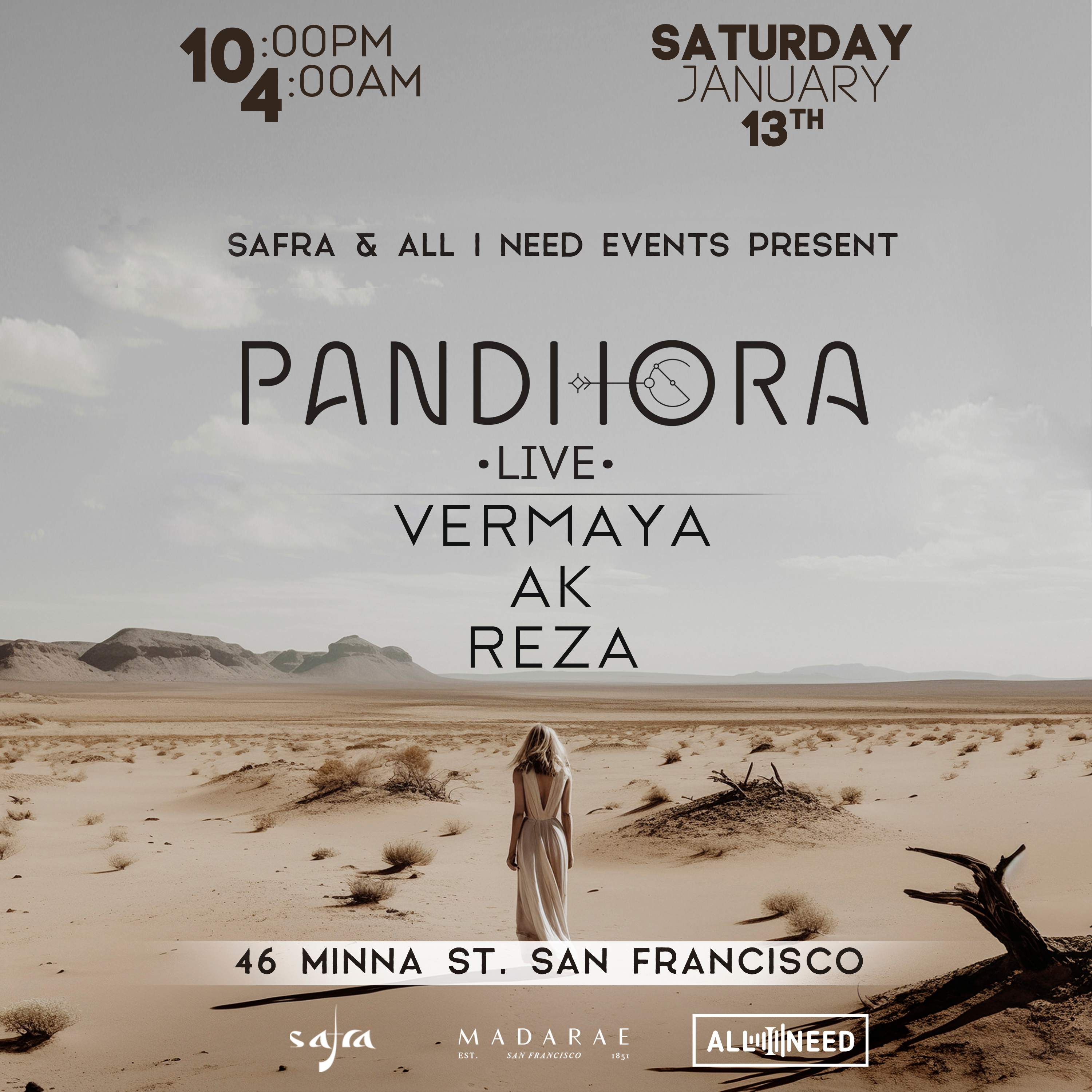 Pandhora(Live) - Página frontal