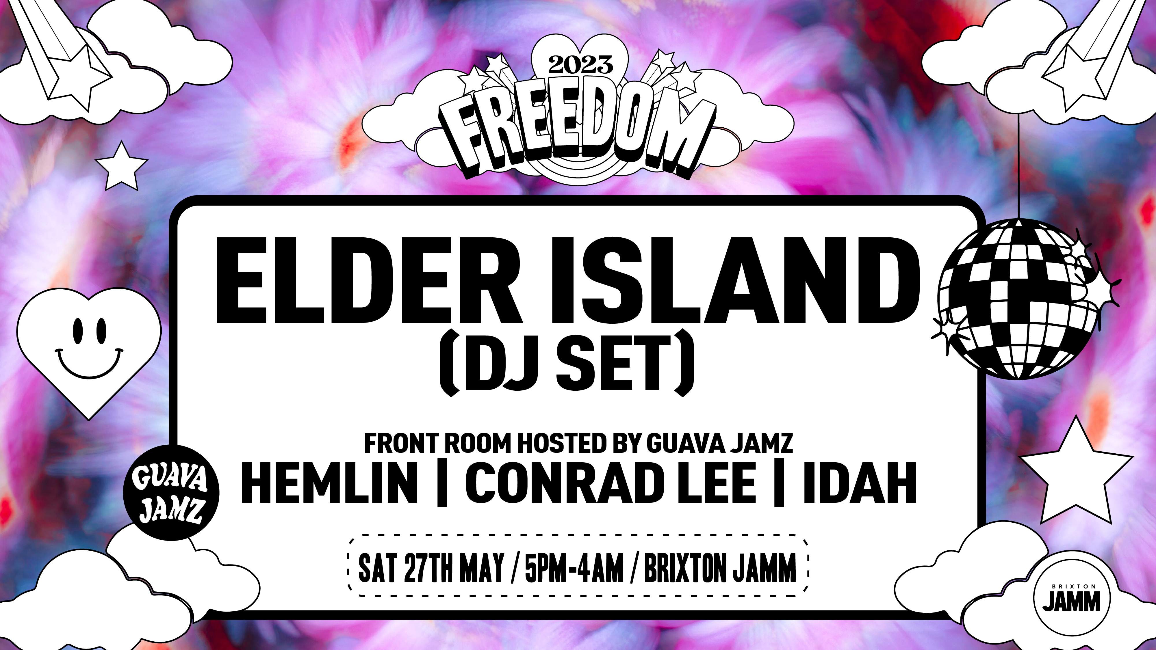 Freedom: Elder Island (DJ Set) - Day & Night Terrace Party - Página frontal