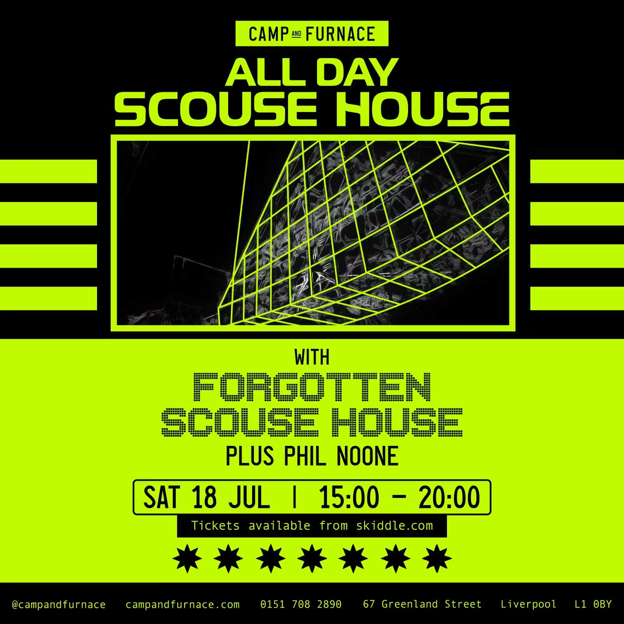 All Day Scouse House at Camp and Furnace, Liverpool
