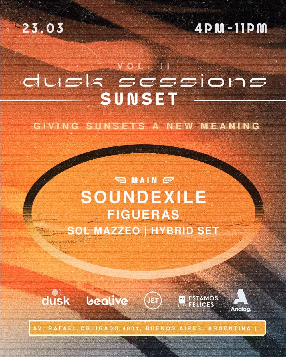 Soundexile & MORE ARTISTS - SUNSET by DUSK & BEALIVE - Página frontal