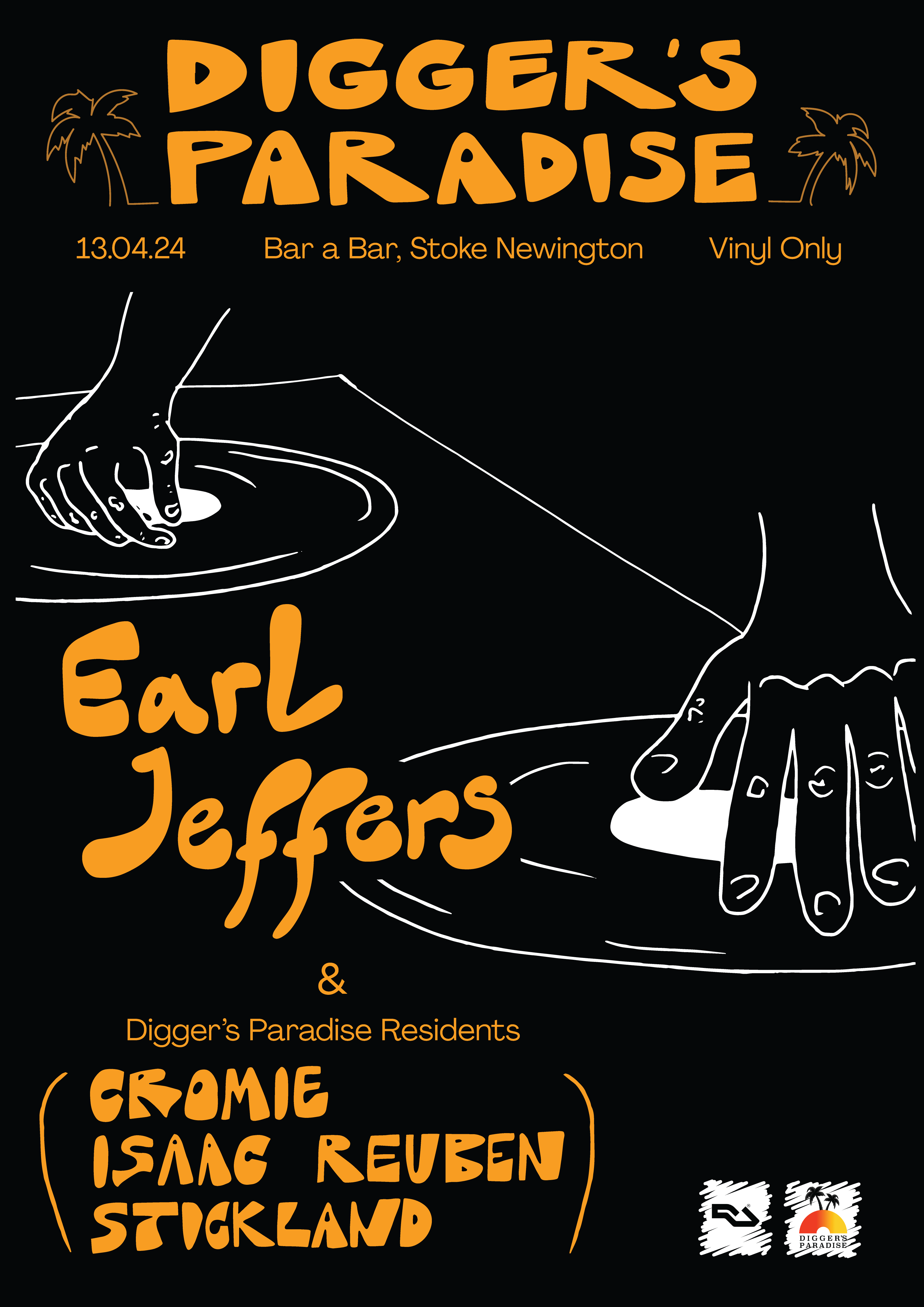Digger's Paradise w/ Earl Jeffers - フライヤー表