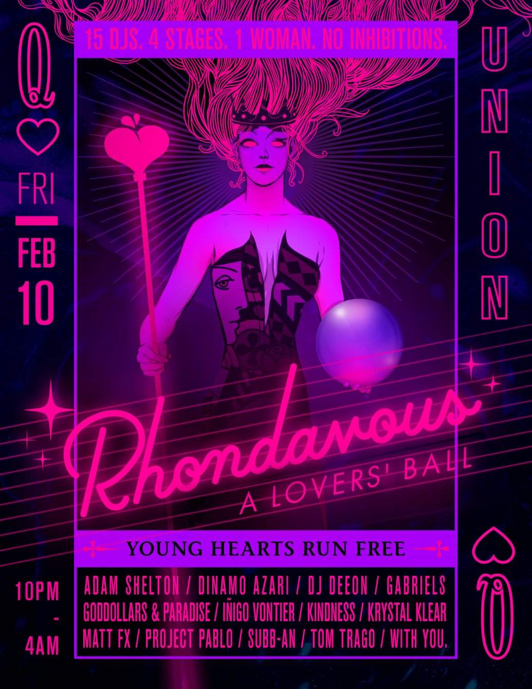 Rhondavous: A Lover's Ball - フライヤー表