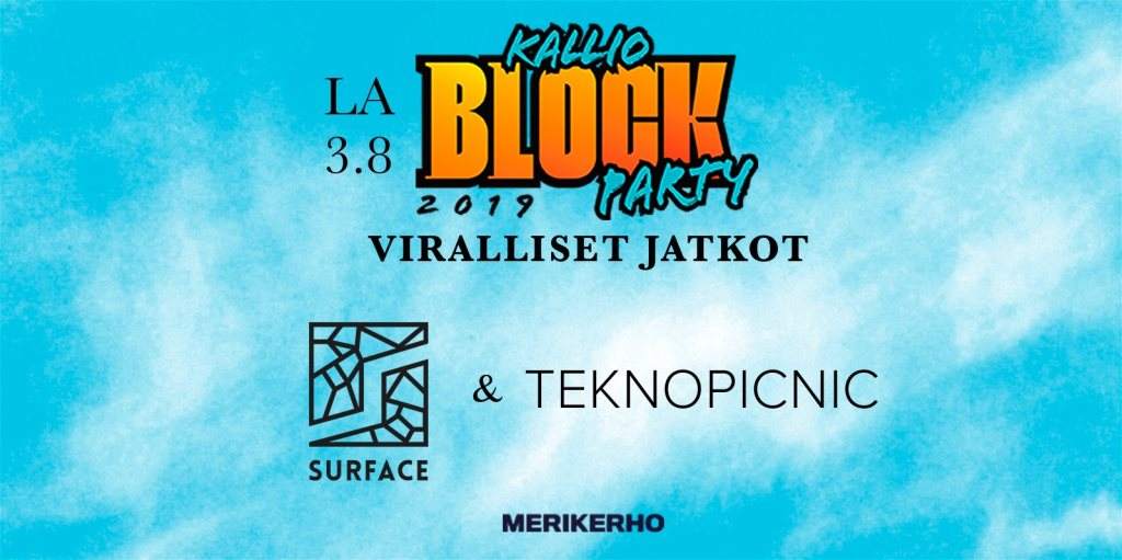 Kallio Block Party After Party - フライヤー表