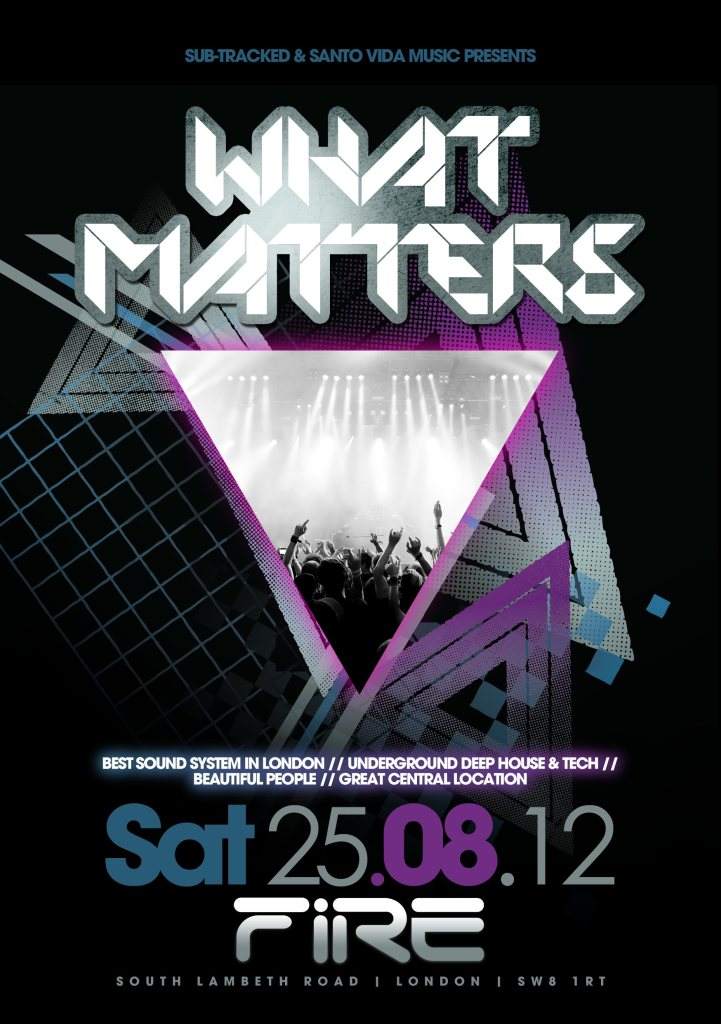 What Matters with Jon Rundell, Coyu, Geddes and Very Special Guest - フライヤー表