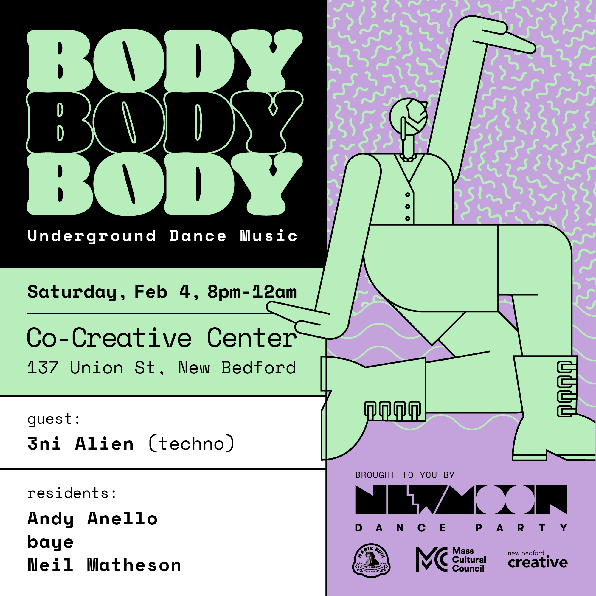 BodyBodyBody at Co-Creative Center, Massachusetts