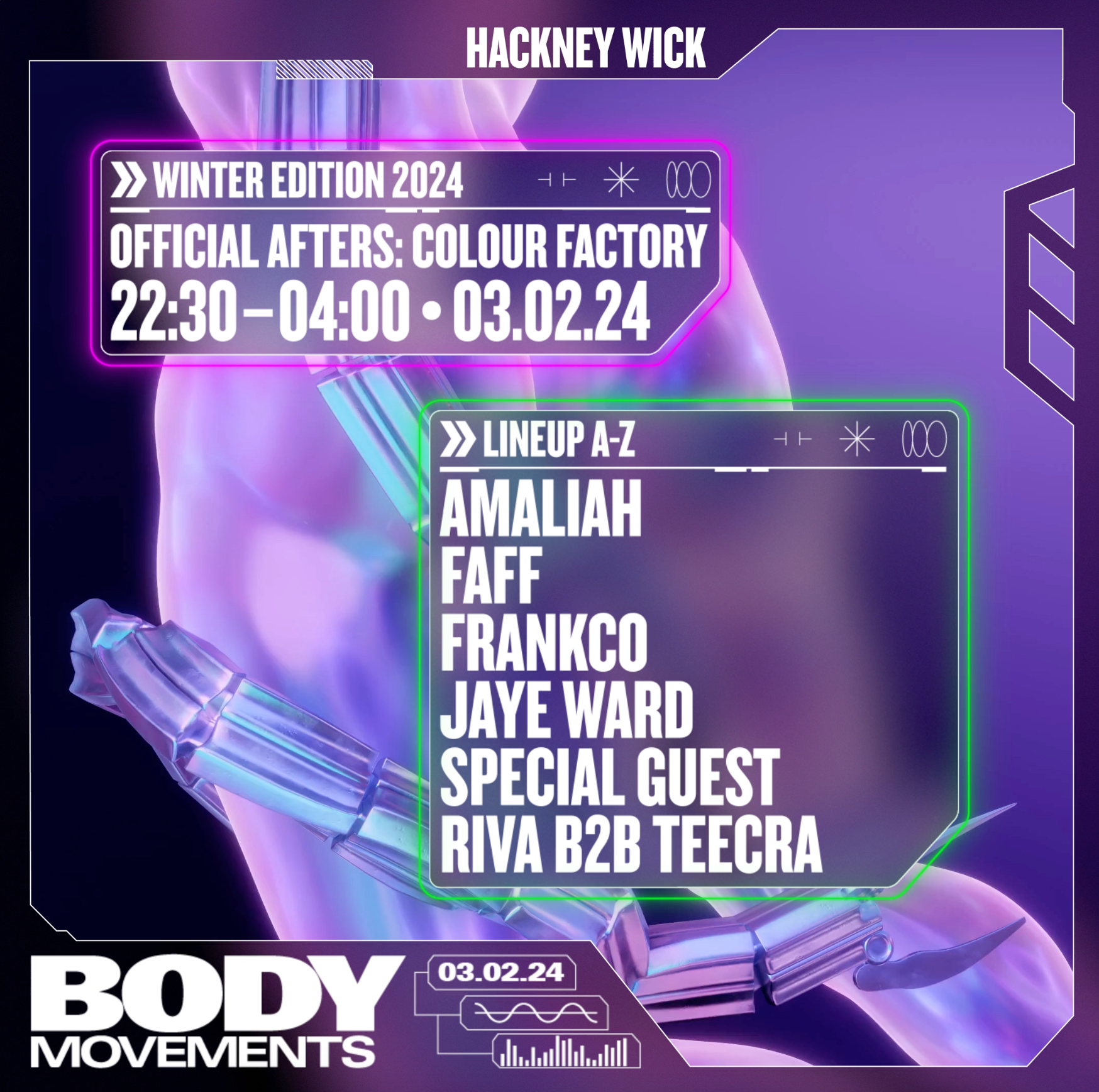 Body Movements After Hours: Amaliah, FAFF, Special Guest + more  - フライヤー表