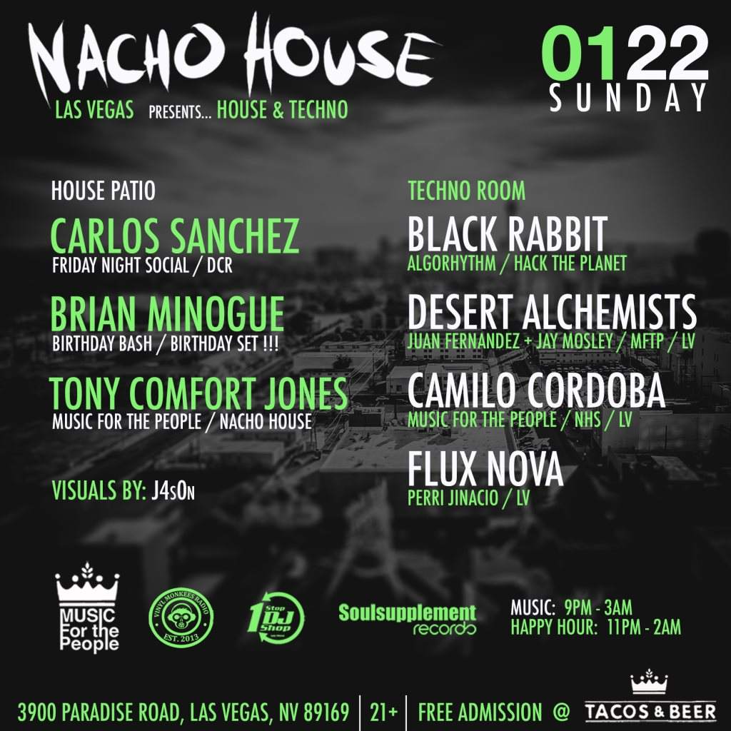 Nacho House Las Vegas presents: House & Techno - Página frontal