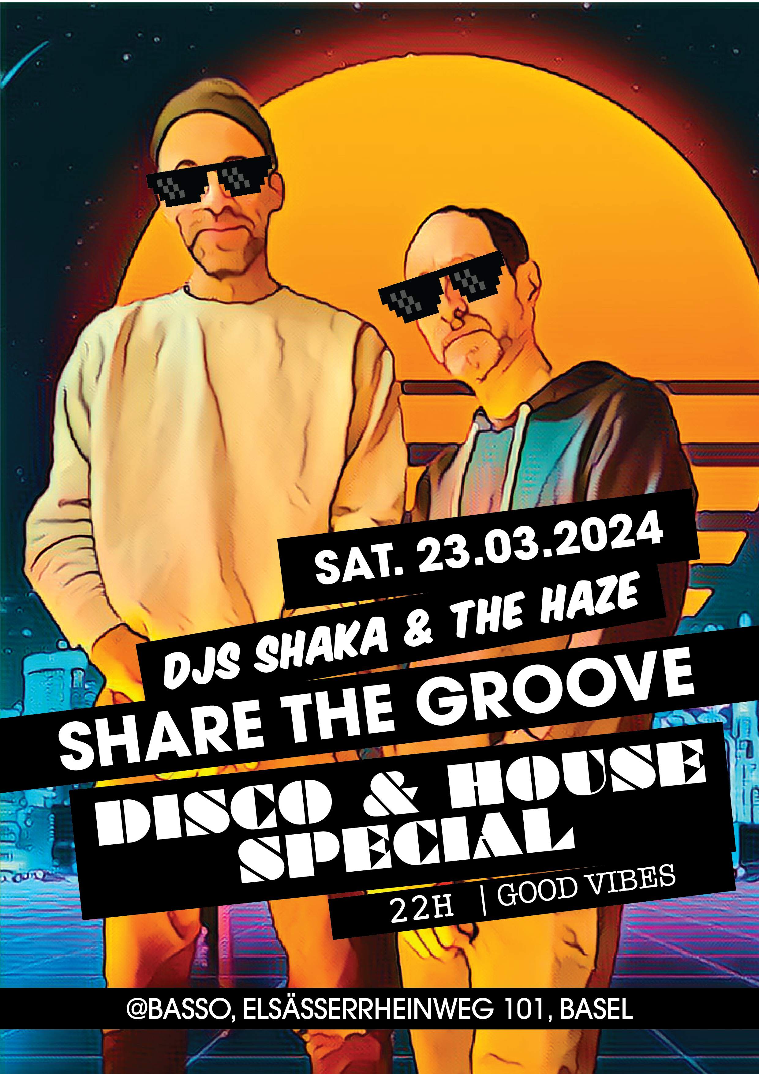 SHARE THE GROOVE - フライヤー表
