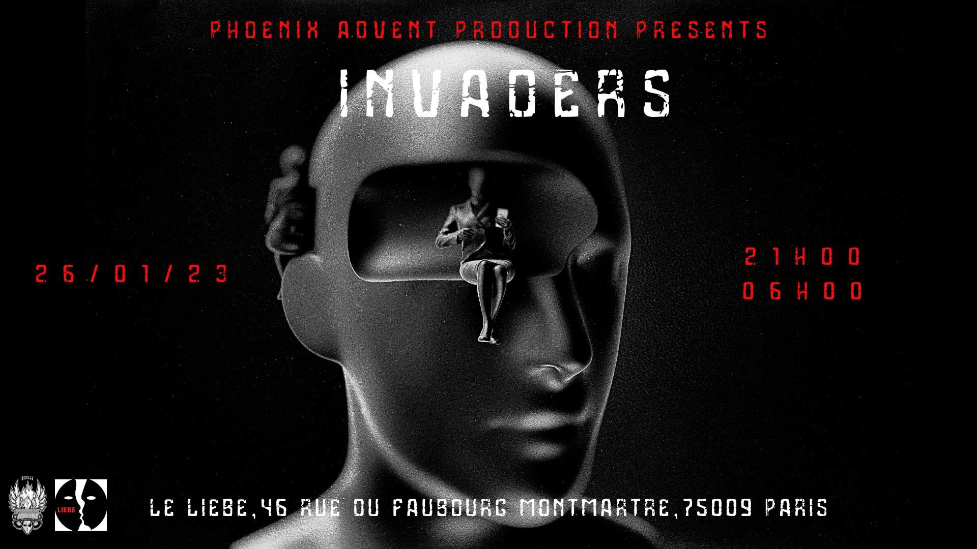 Invaders at Le Liebe, Paris
