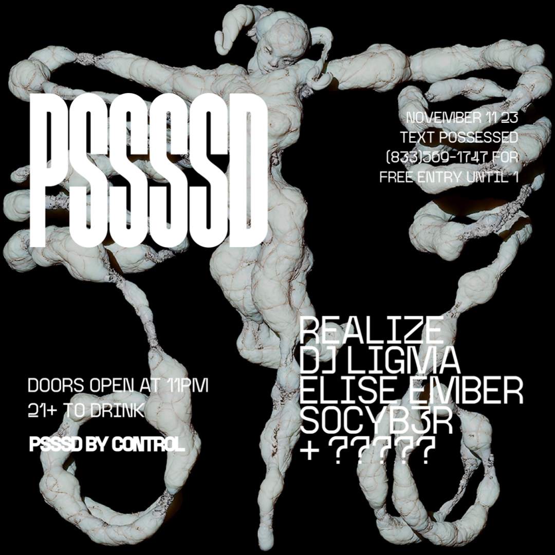 Control Room presents PSSSSD (FREE before 1 with RSVP) - Página frontal