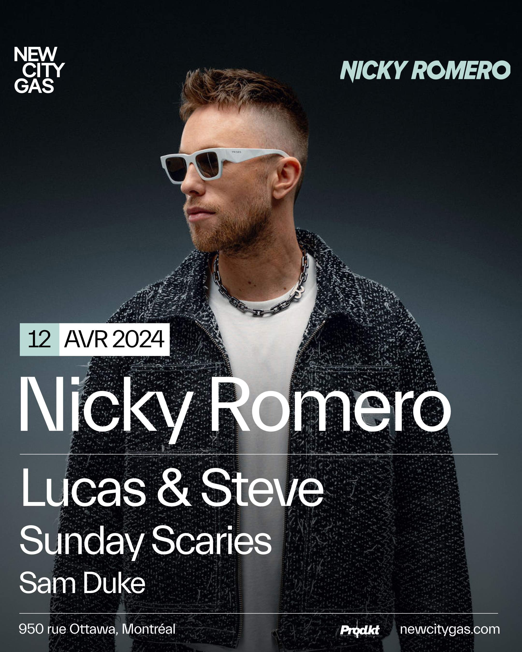 Nicky Romero, Lucas & Steve, Sunday Scaries au New City Gas - Página trasera