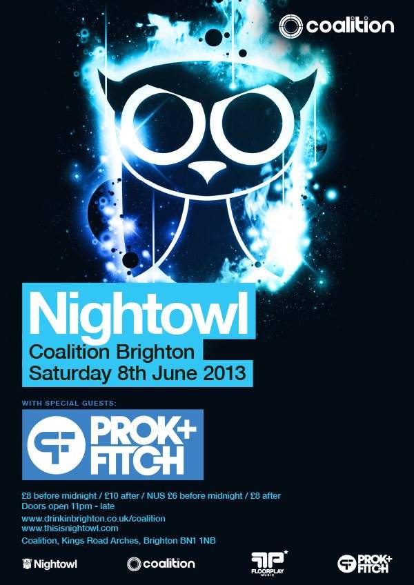 Nightowl with Prok & Fitch - フライヤー表