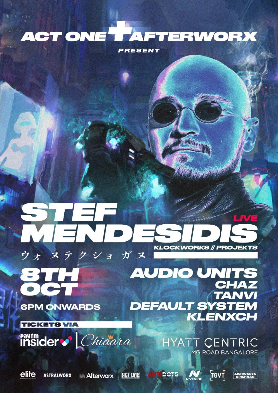 Stef Mendesidis [LIVE] at Hyatt Centric - フライヤー表