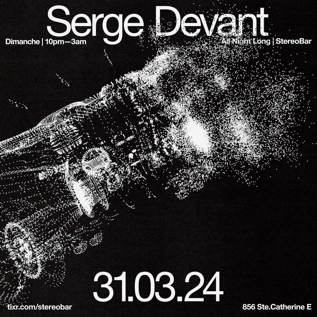 Serge Devant (All Night Long) - フライヤー表