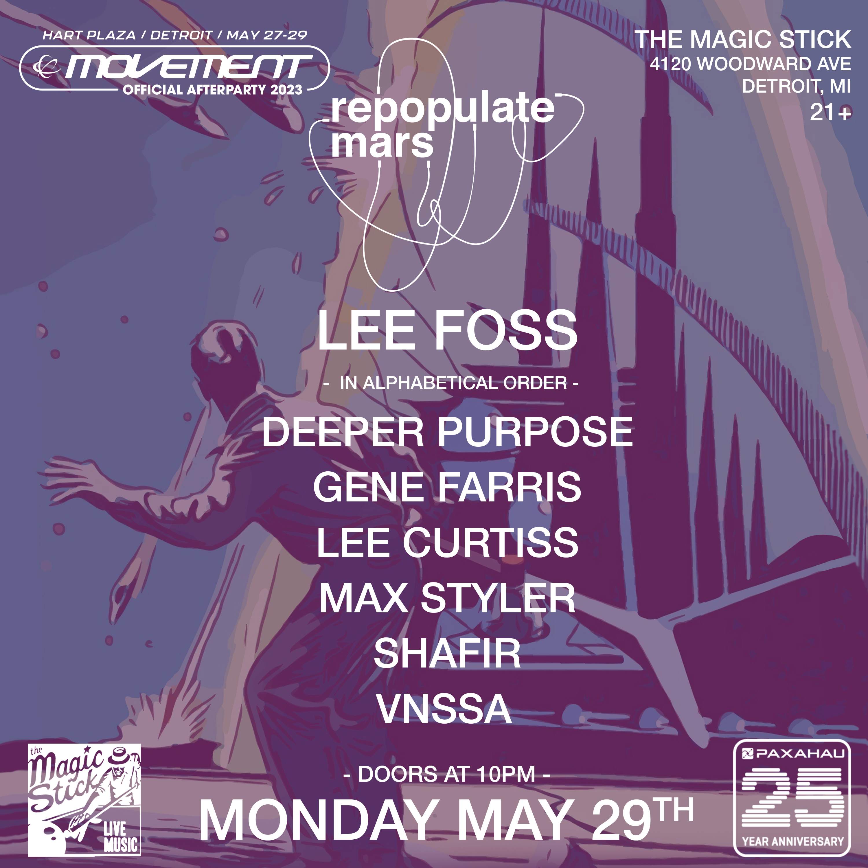 Repopulate Mars - Official Movement Afterparty - フライヤー表