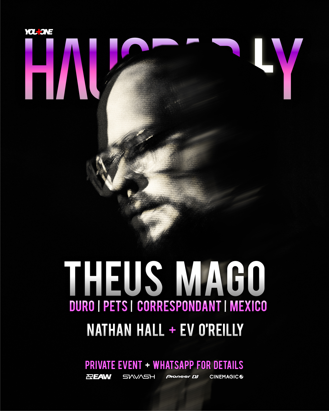 HAUSPARTY with Theus Mago - フライヤー表