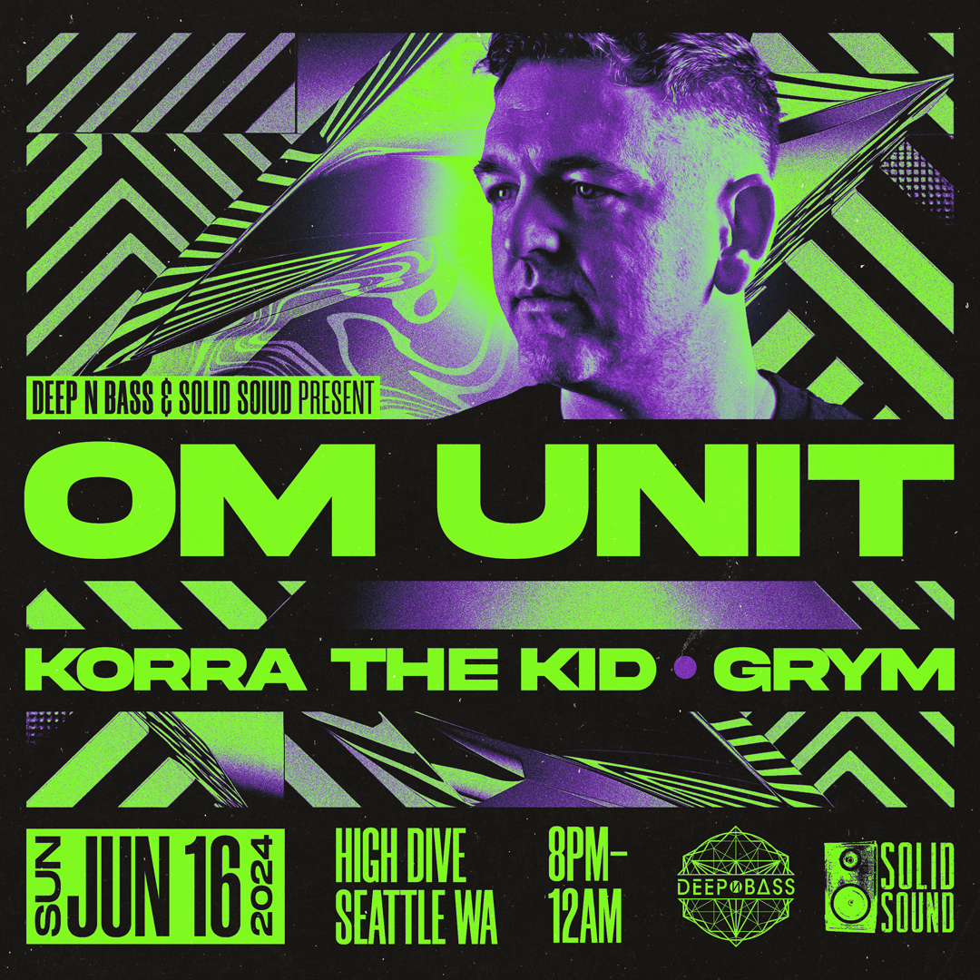 Om Unit with Korra The Kid, Grym - フライヤー表