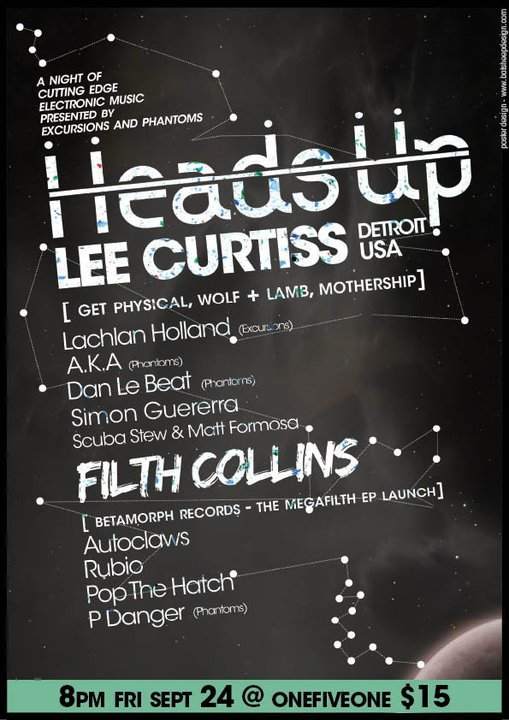 Heads Up featuring Lee Curtiss - Página frontal