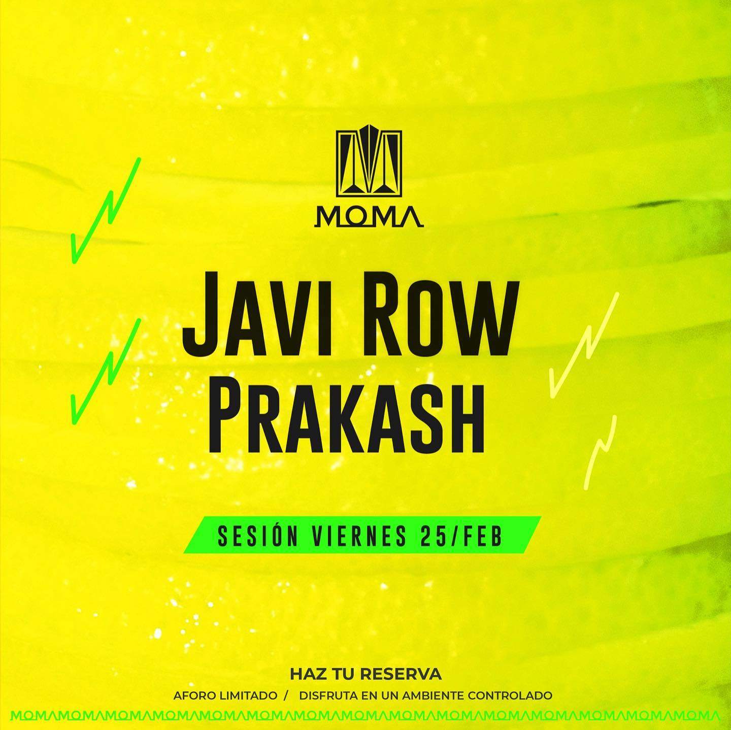 Javi Row, Prakash - フライヤー表