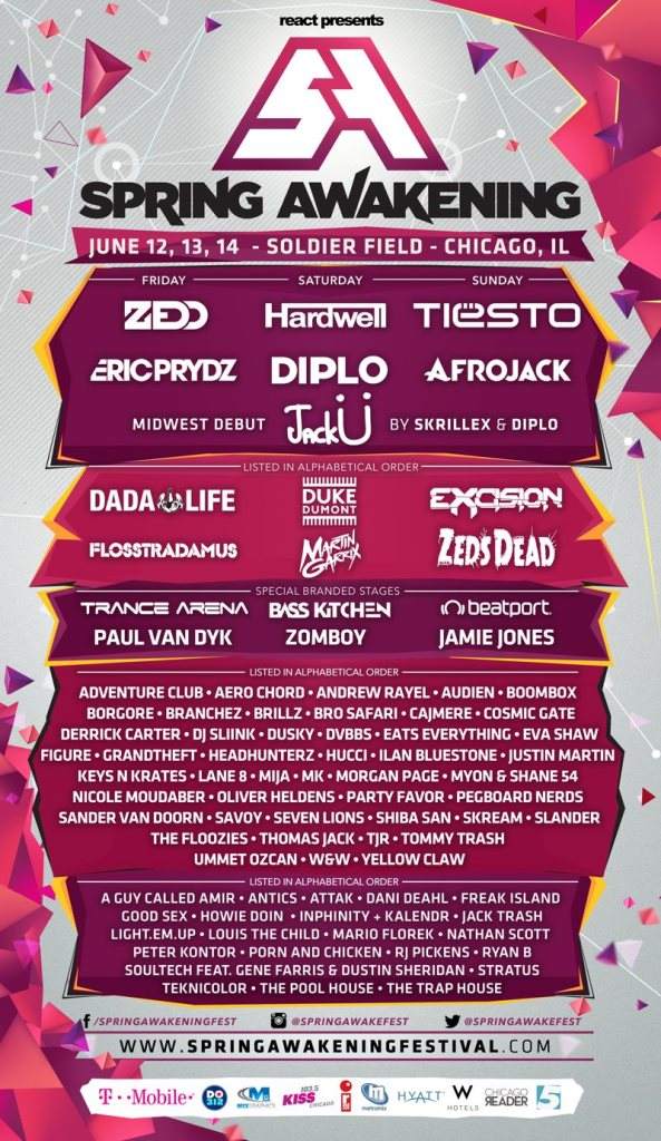 Spring Awakening Music Festival - Página frontal