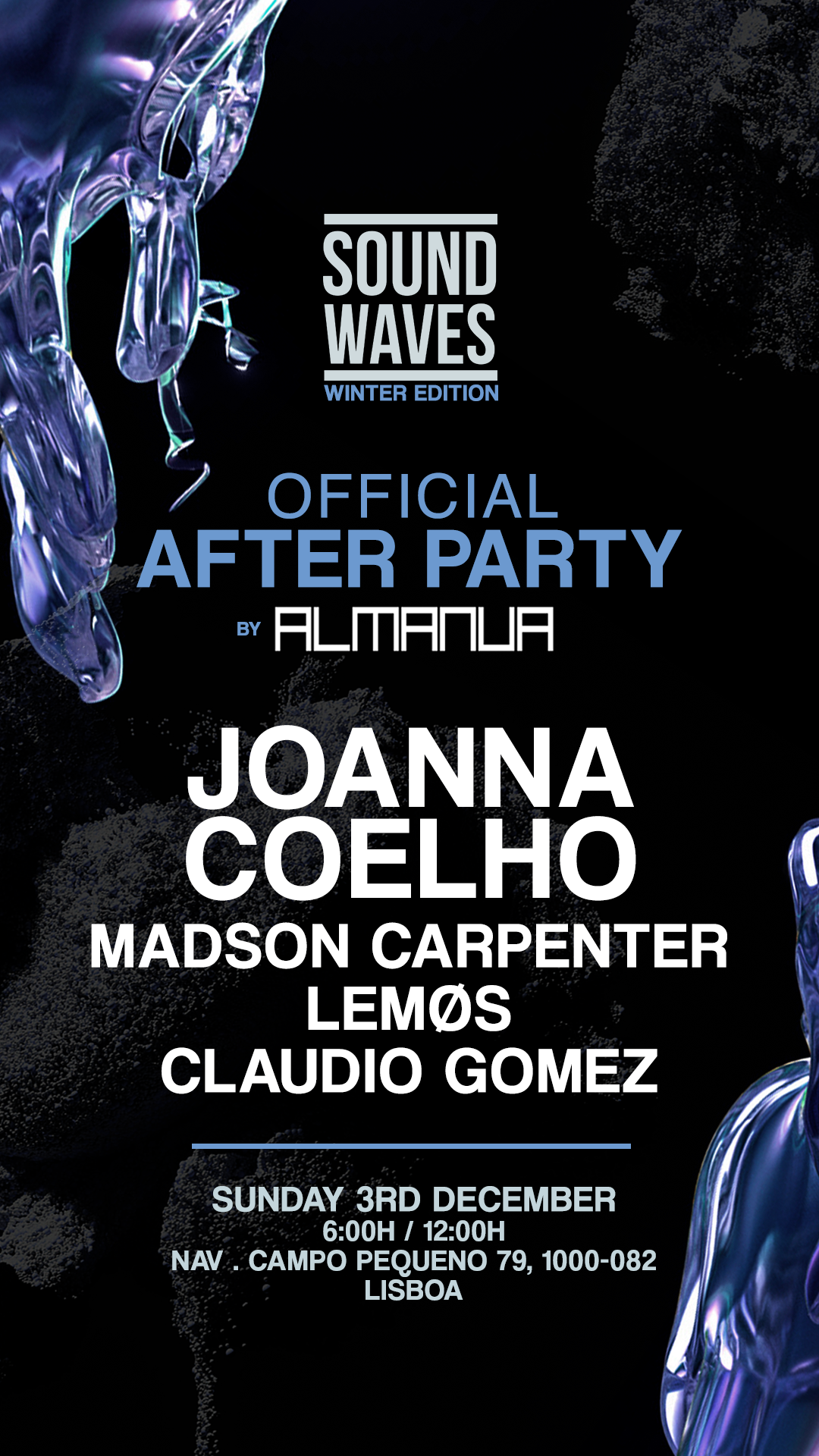 After oficial Sound Waves Winter - Página frontal