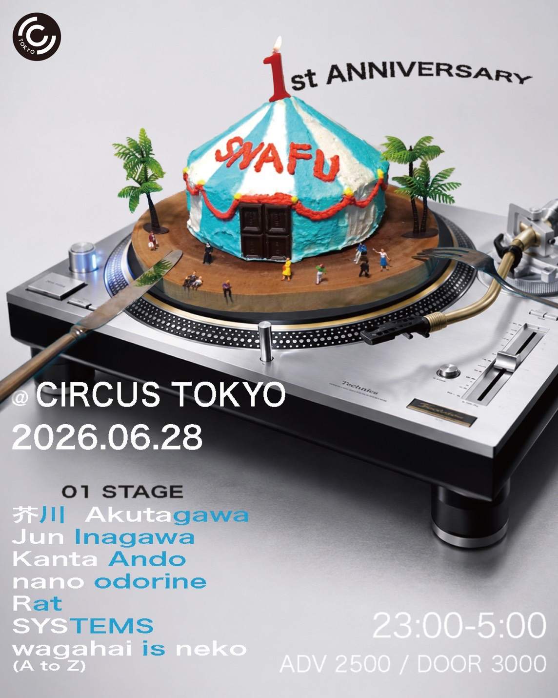 SNAFU 1st ANNIVERSARY at Circus Tokyo, Tokyo