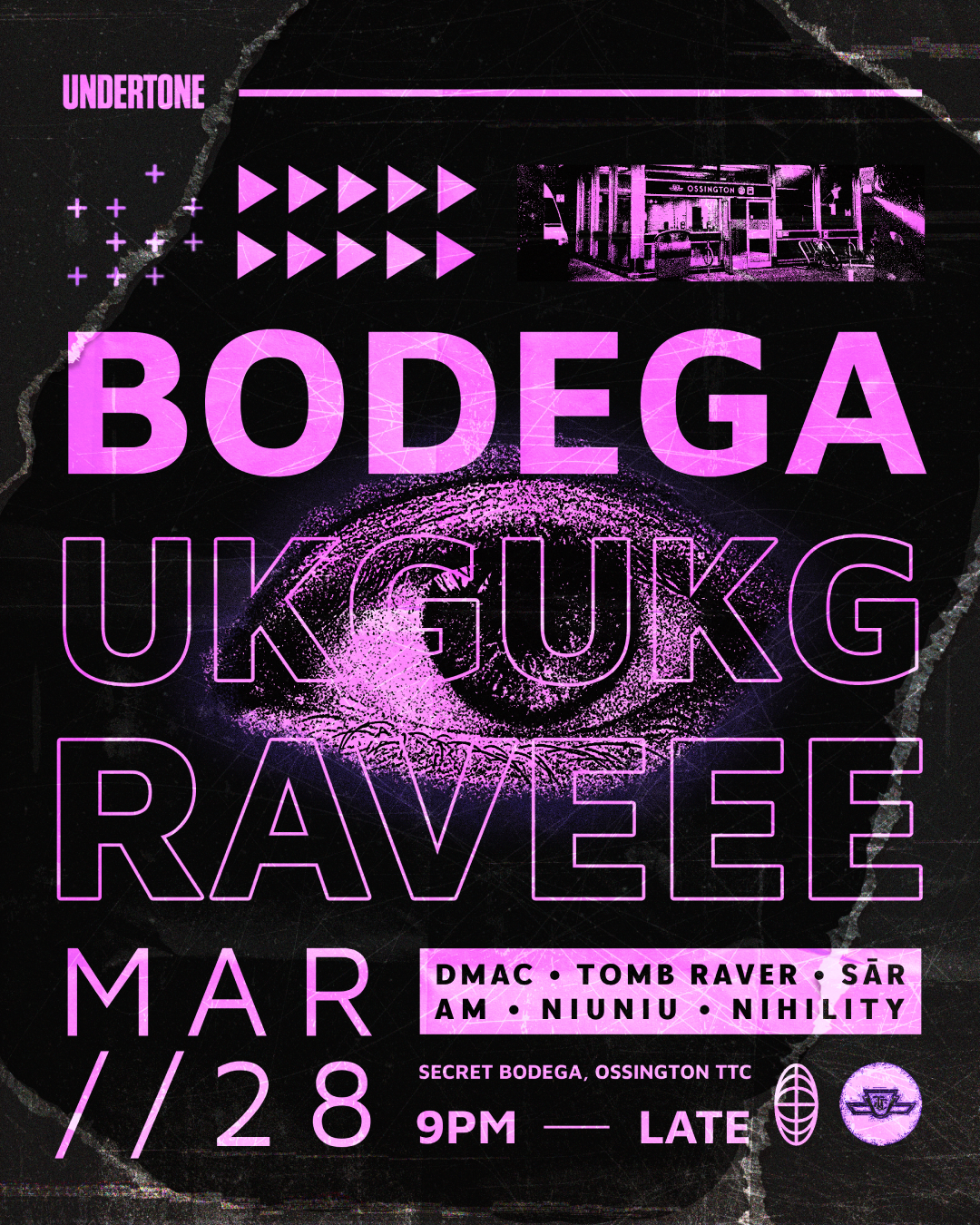 UNDERTONE: Secret Bodega UKG Rave at TBA - Toronto, Toronto