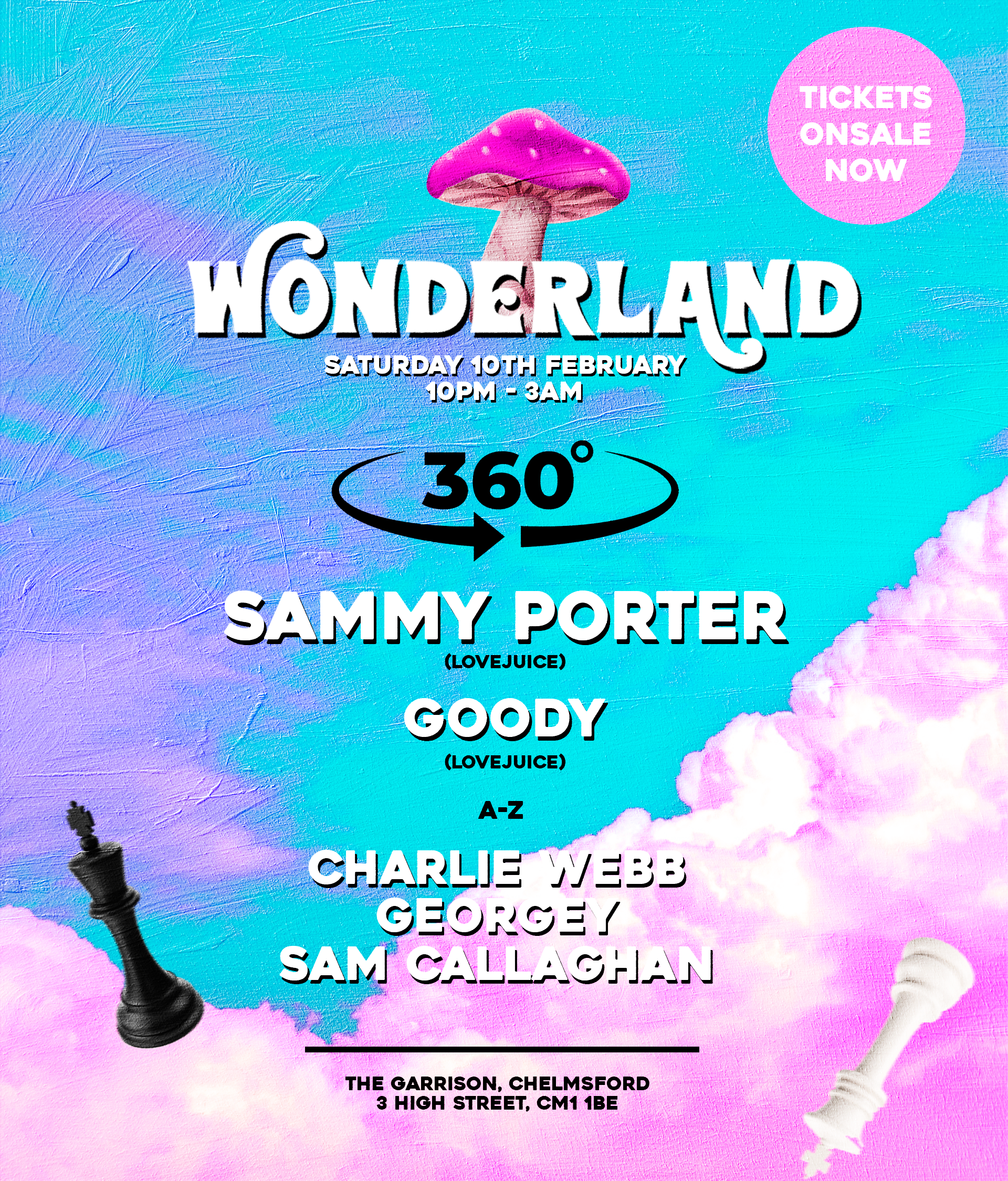 Wonderland 360 x Sammy Porter - フライヤー表