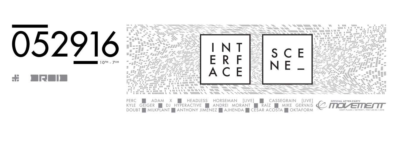 Interface - Scene 2016 - Movement After Party - Página frontal