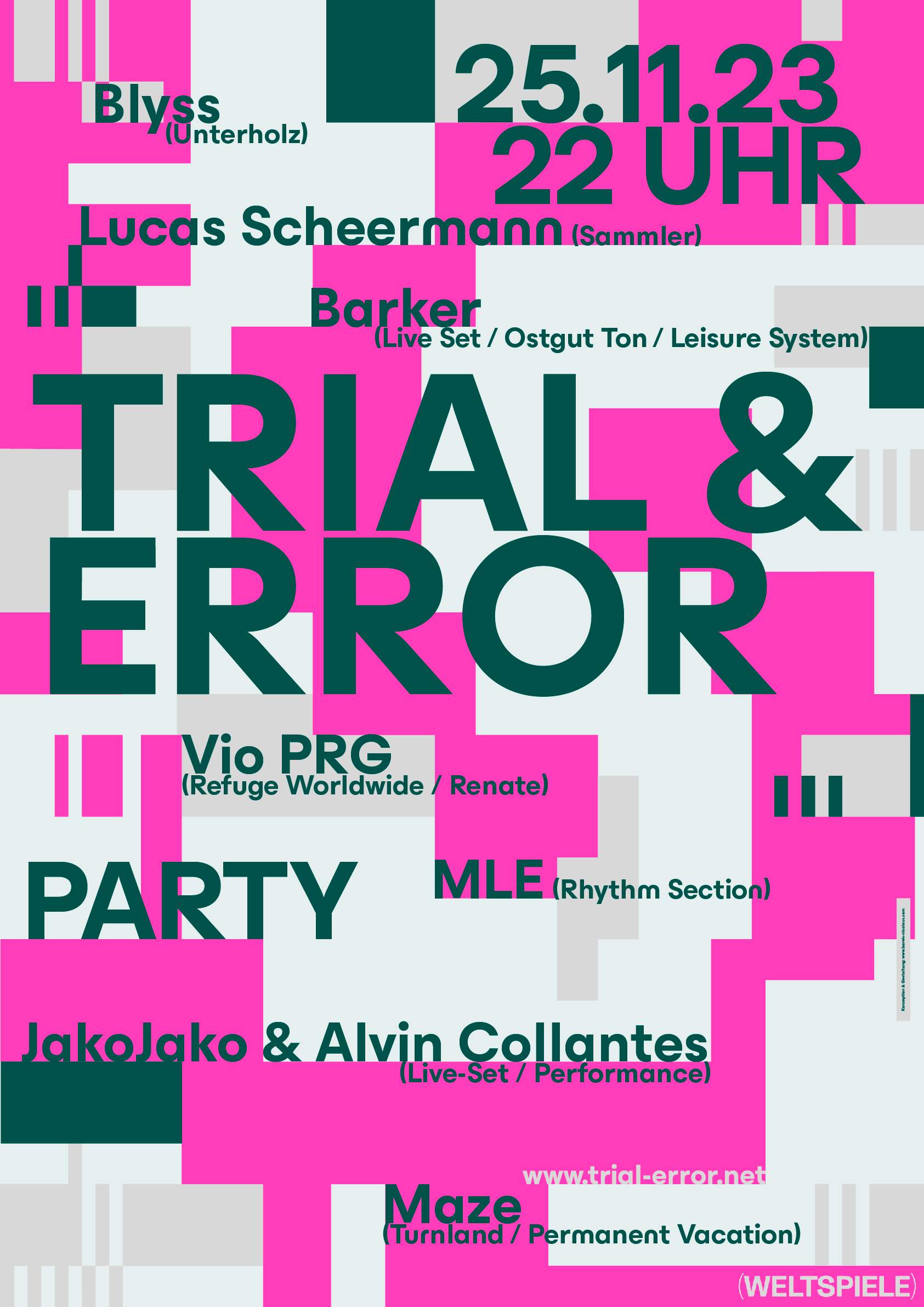 Trial & Error - Página frontal