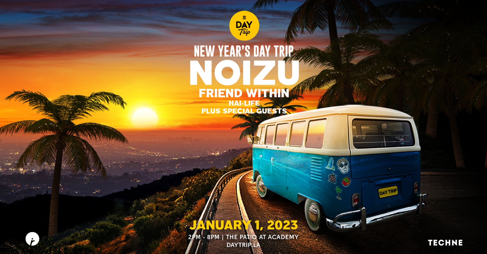 New Year's Day Trip feat. Noizu & Friends - Página frontal