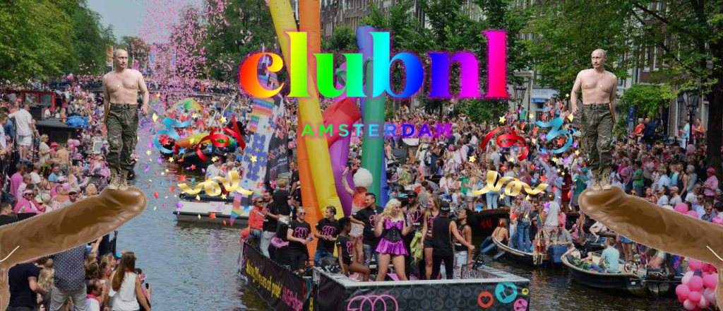 Gay Pride - De Natte Bootsessie - Afterparty - フライヤー表