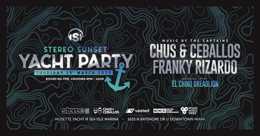 Stereo Productions Mmw 2020 Yacht Party With Chus And Ceballos And Friends At Musette Yacht At Sea 