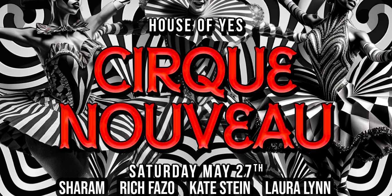 Cirque Nouveau: Sharam, Rich Fazo, Kate Stein, Laura Lynn - フライヤー表