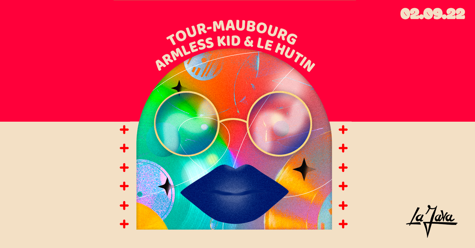 La Java: Tour-Maubourg (Pont Neuf) / Armless Kid / Le Hutin (De La Groove) - フライヤー表
