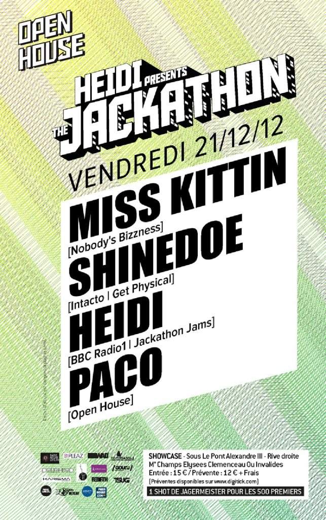 Heidi presents The Jackathon: Miss Kittin, Shinedoe, Heidi & Paco - Página frontal