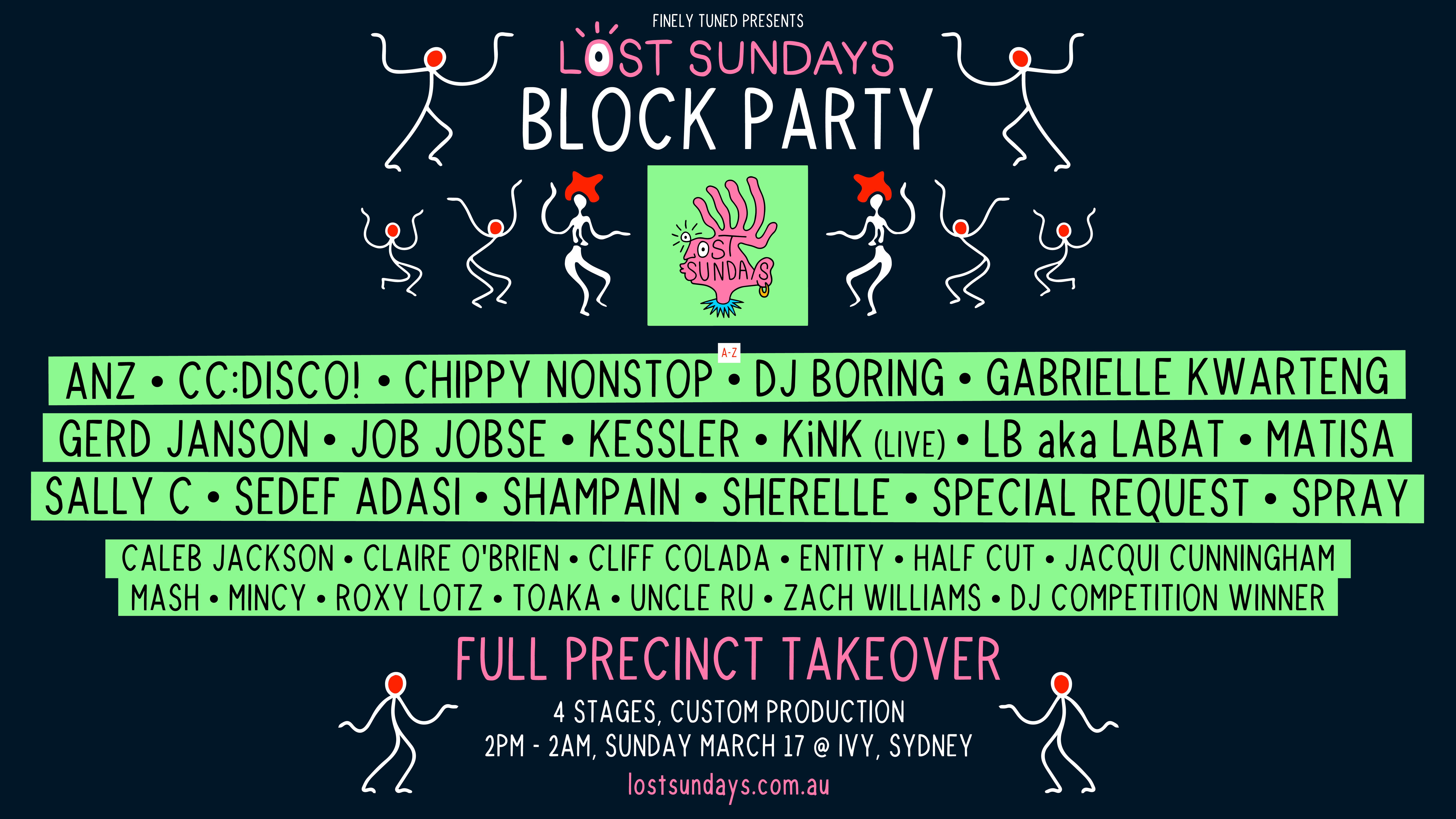 Lost Sundays Block Party 2024 - Página frontal