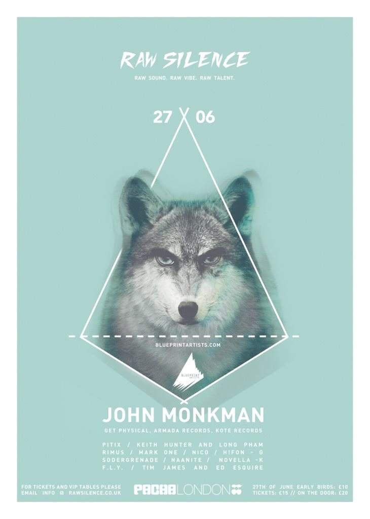 Raw Silence presents John Monkman - Página frontal