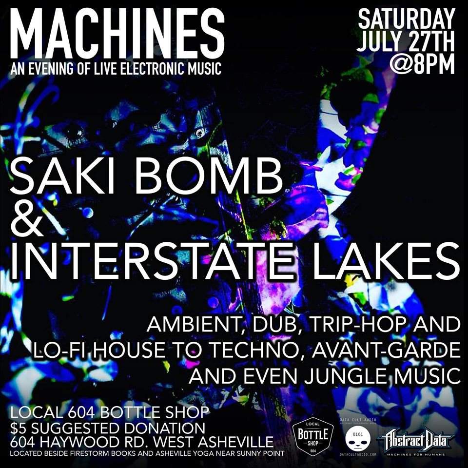 Machines with Saki Bomb & Interstate Lakes - Página frontal