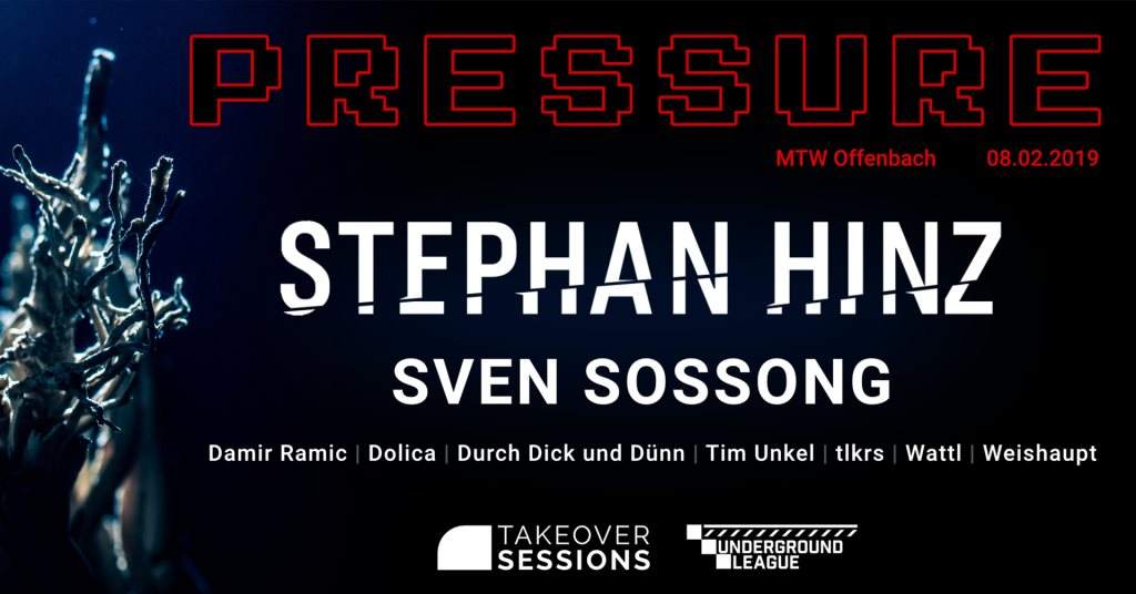 Takeover Sessions and Underground League present 'Pressure' - Página frontal
