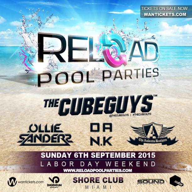 Reload Pool Parties - フライヤー表