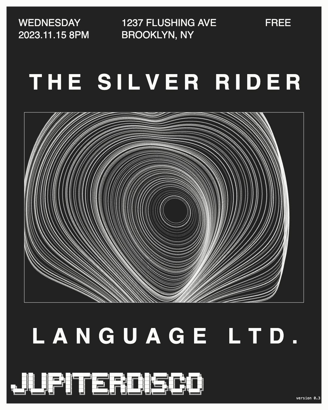 The Silver Rider + LANGUAGE LTD - Página frontal