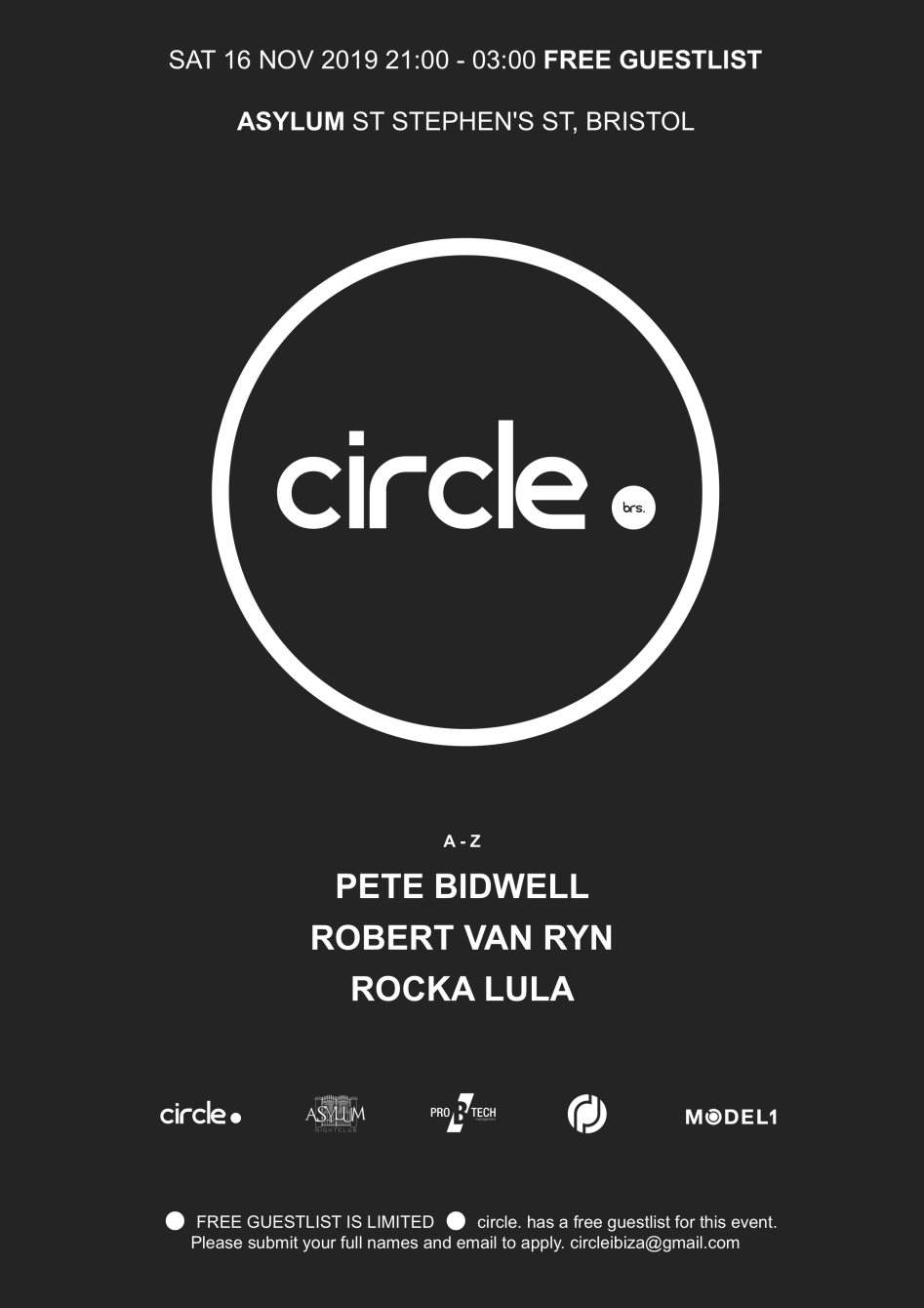 Join the Circle. Pete Bidwell + Guests circle. Ibiza on Tour, UK - Página frontal