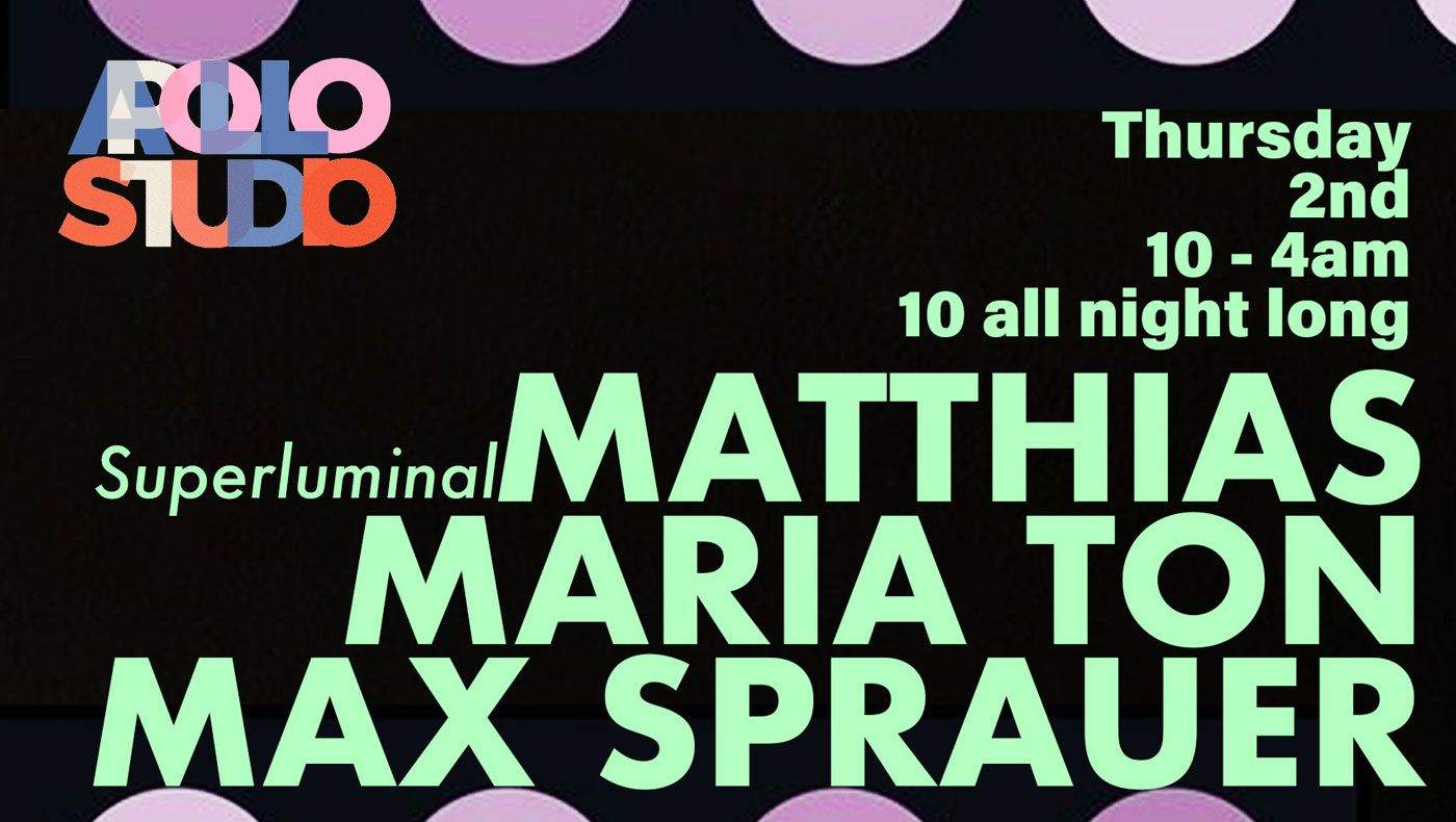Apollo Studio X Matthias X Maria Ton X Max Sprauer - Página frontal